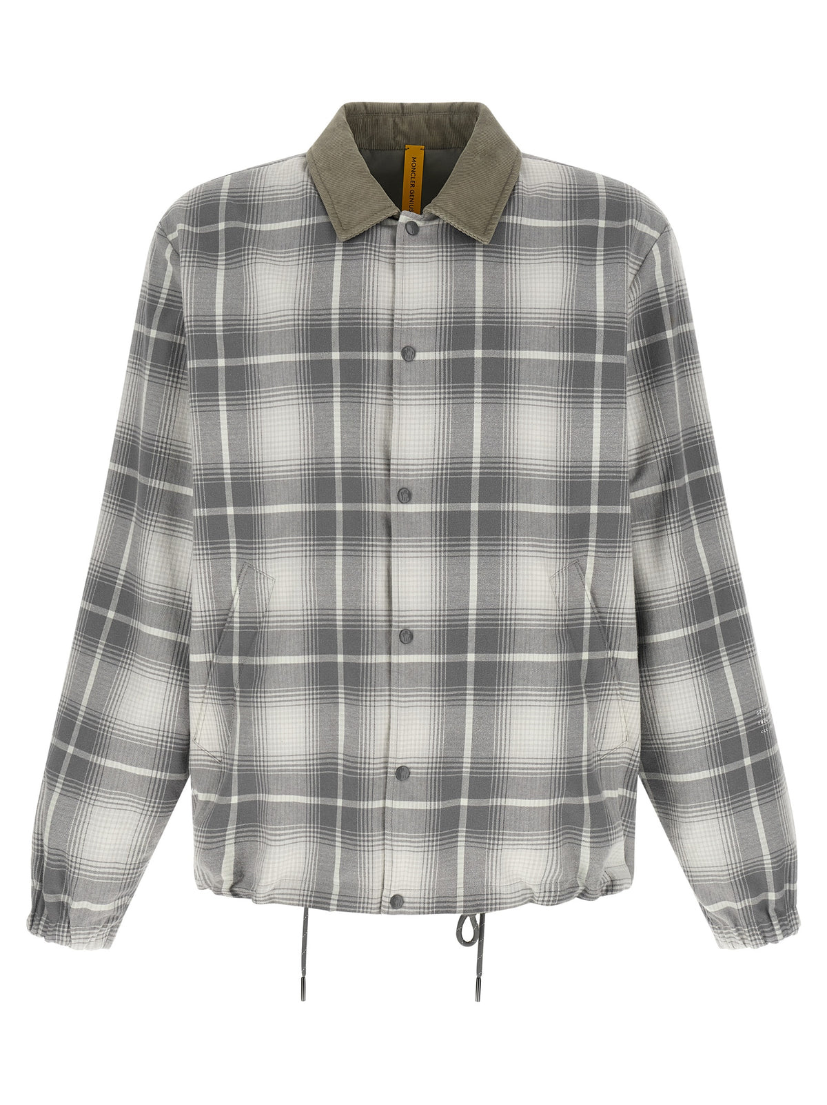 MONCLER GENIUS Graue lange Jacke