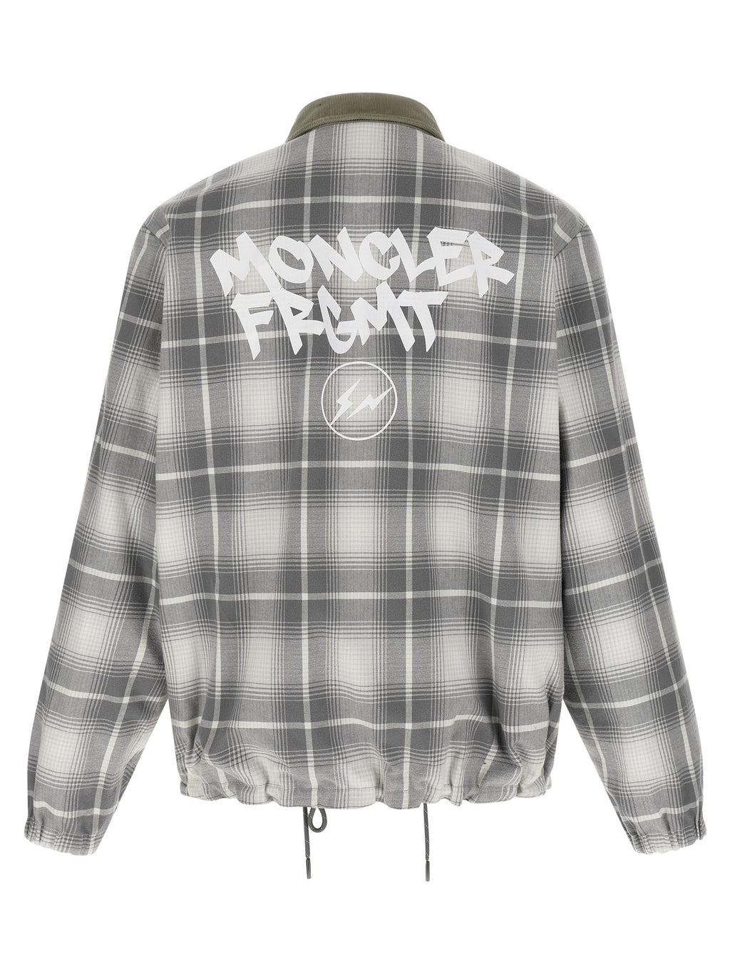 MONCLER GENIUS Graue lange Jacke