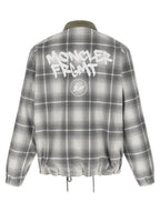 MONCLER GENIUS Graue lange Jacke