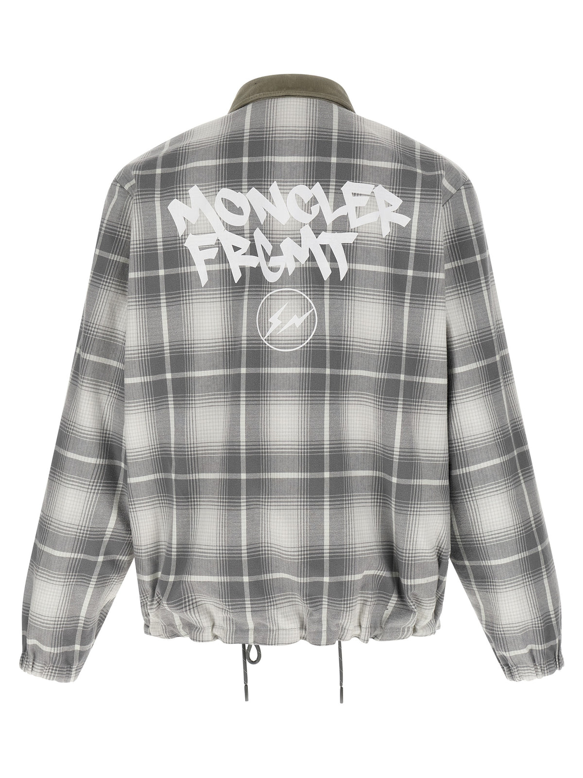 MONCLER GENIUS Graue lange Jacke