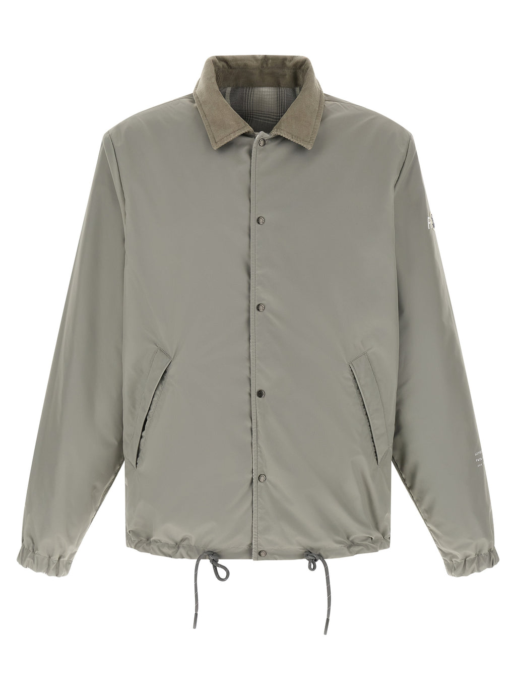 MONCLER GENIUS Graue lange Jacke