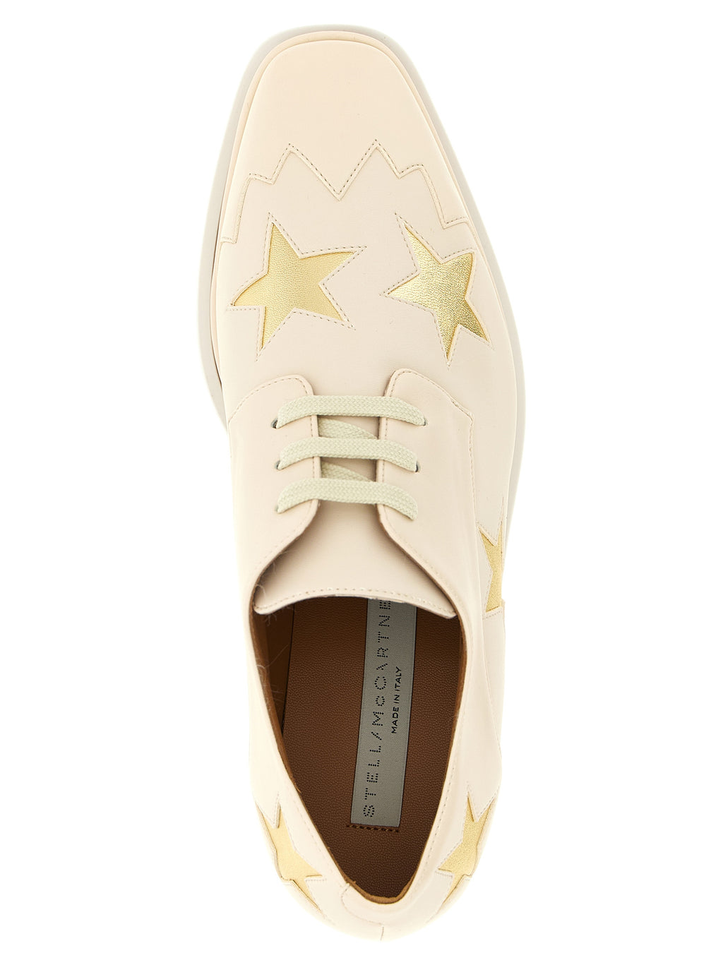 Stella McCartney Weiße Keilsandalen