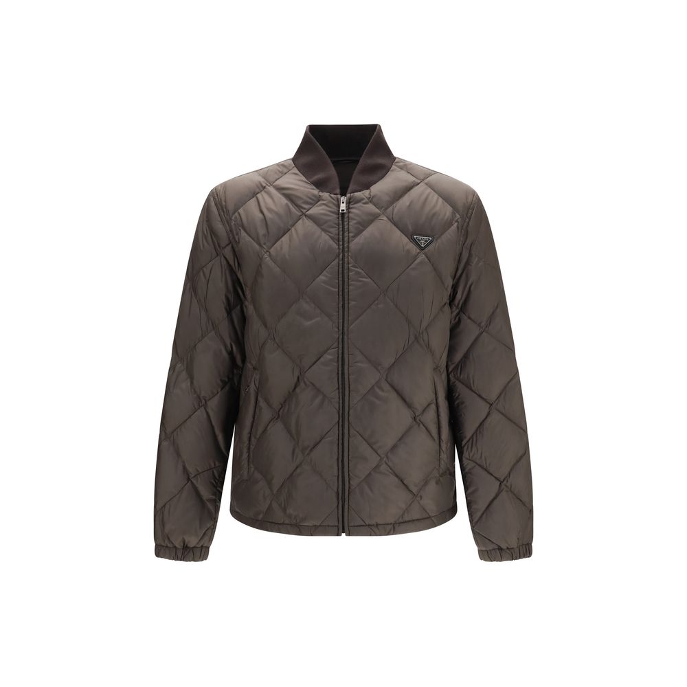 Prada Zweifarbige lange Jacke