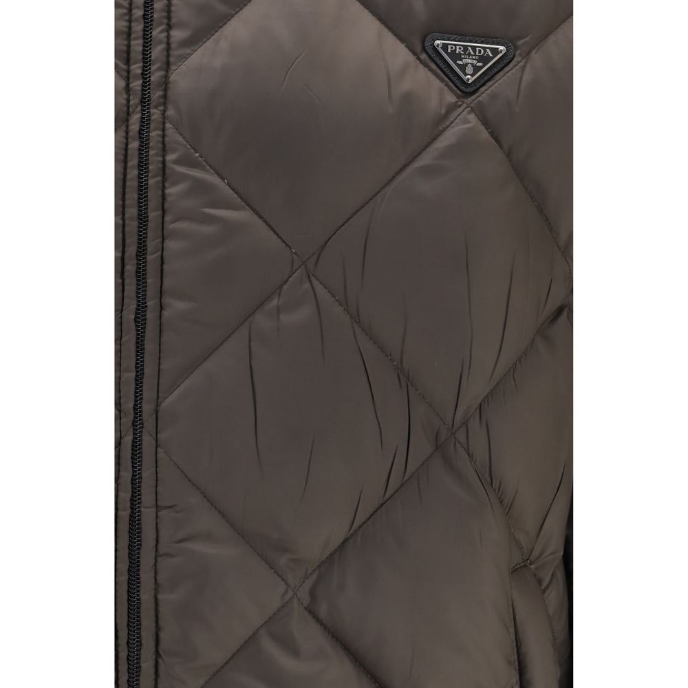 Prada Zweifarbige lange Jacke