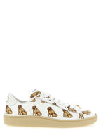 Valentino Garavani Weiße Low-Top-Sneaker aus Kalbsleder