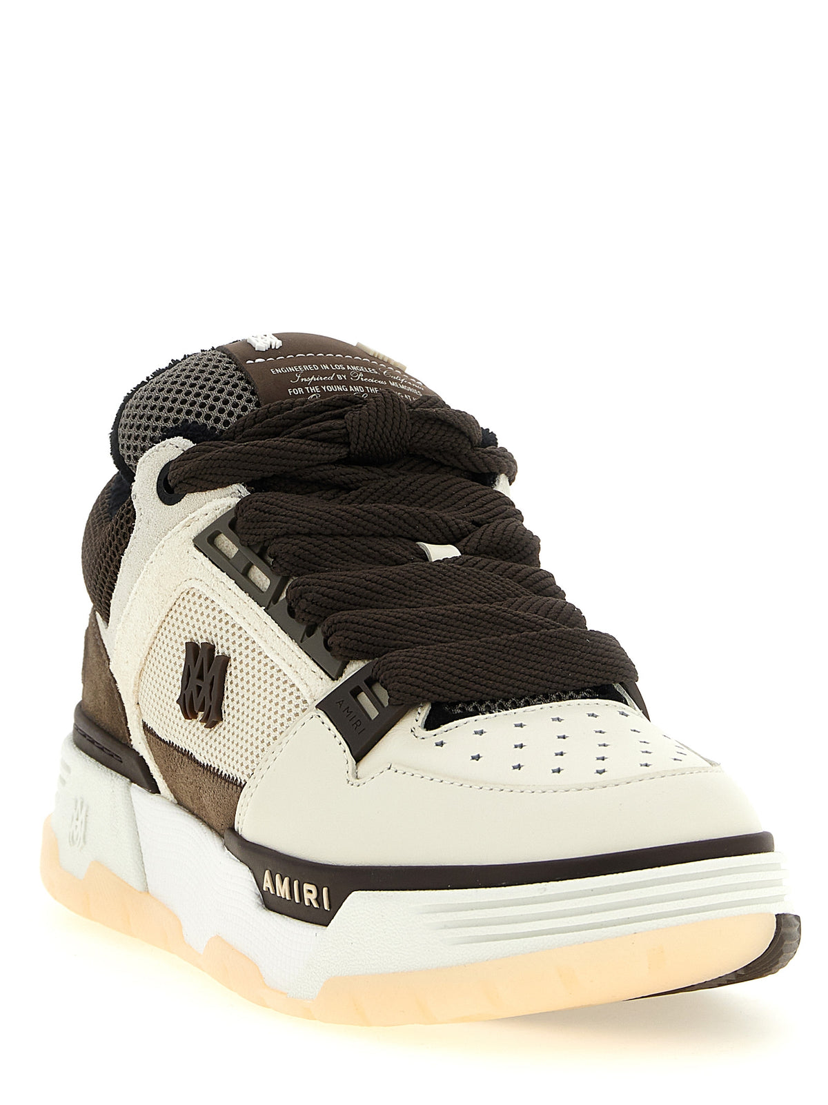 Amiri Braune Chunky-Sneaker aus Kalbsleder