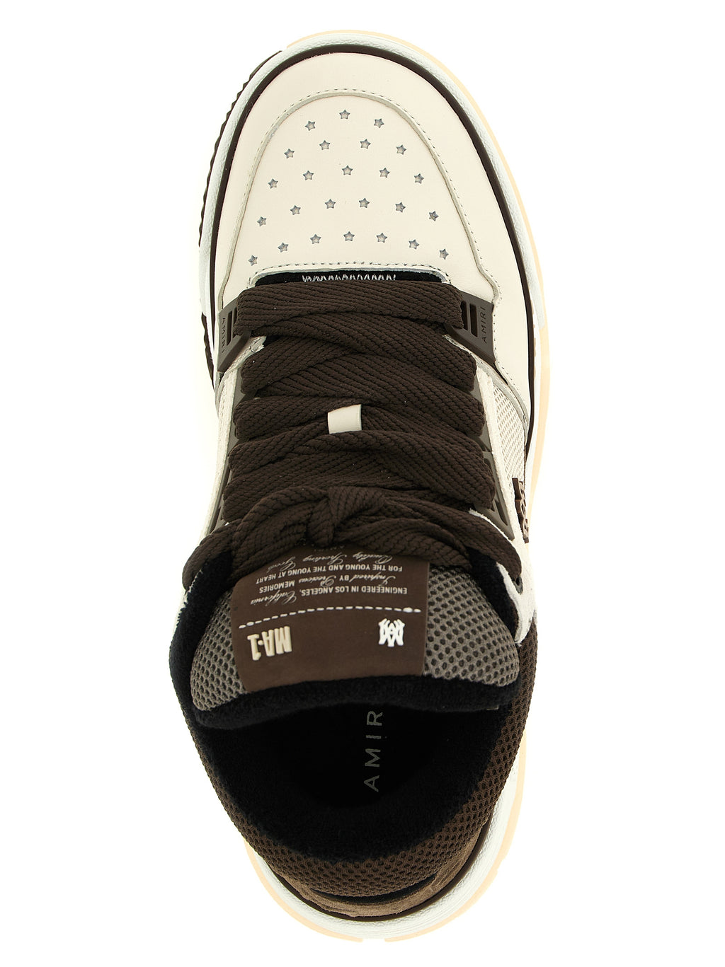 Amiri Braune Chunky-Sneaker aus Kalbsleder