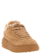Jimmy Choo Beige Chunky-Sneaker aus Lammleder