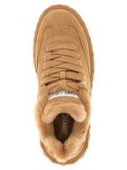 Jimmy Choo Beige Chunky-Sneaker aus Lammleder