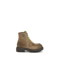 Prada Braune Schnürstiefel aus Wildleder
