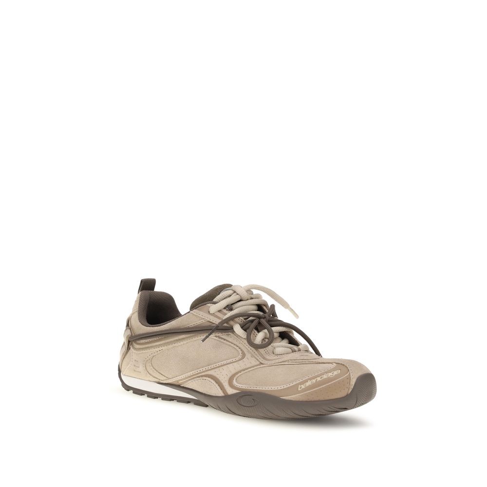 Balenciaga Beige Sneaker aus Wildleder