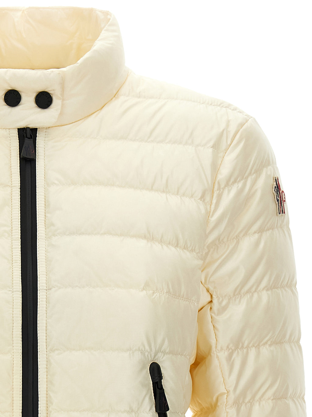 Moncler Grenoble Weiße lange Jacke
