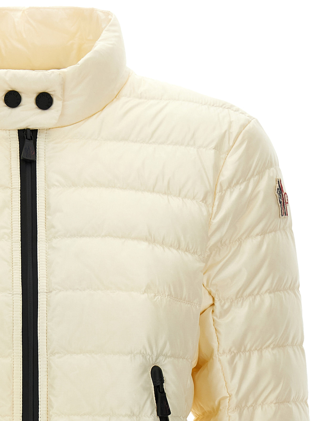 Moncler Grenoble Weiße lange Jacke