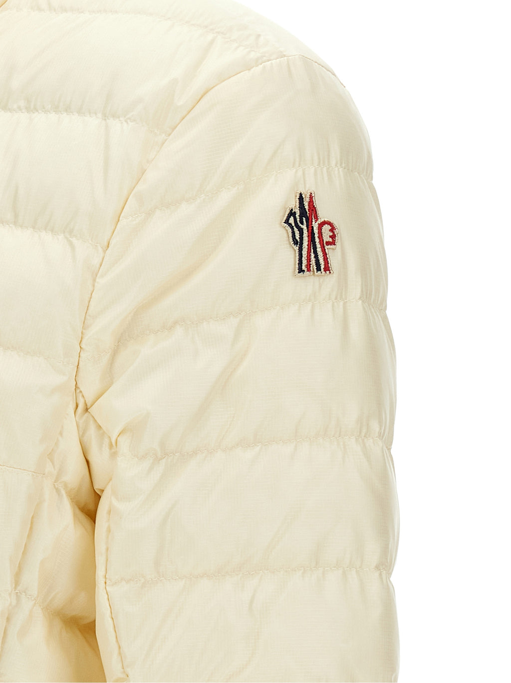 Moncler Grenoble Weiße lange Jacke
