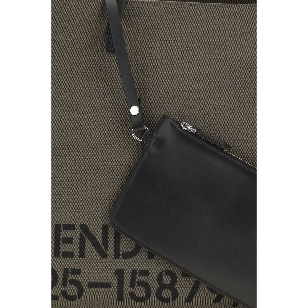 Fendi Zweifarbige Schultertasche