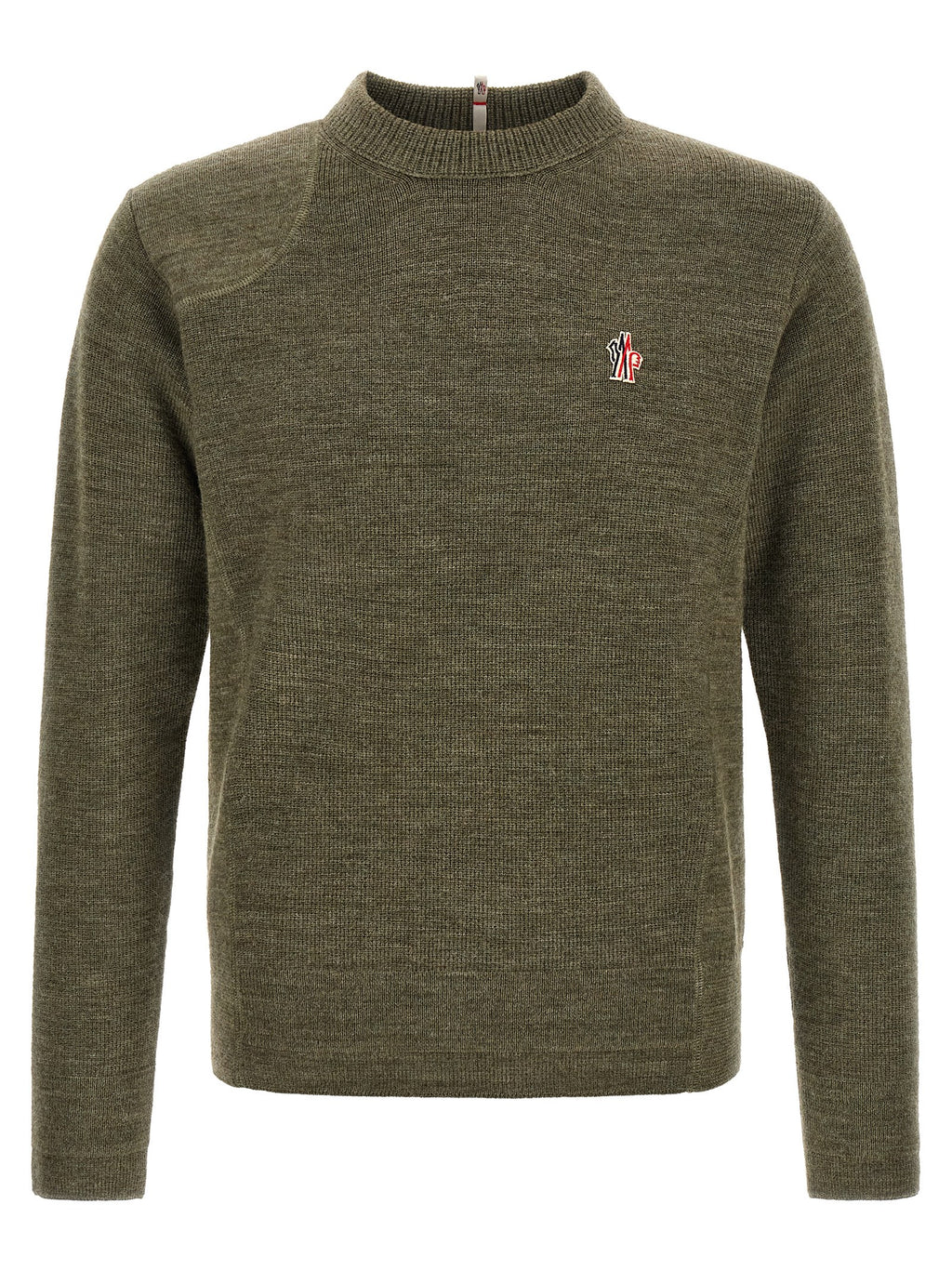 Moncler Grenoble Zweifarbige Strickjacke aus Wolle