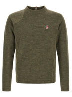 Moncler Grenoble Zweifarbige Strickjacke aus Wolle