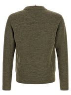 Moncler Grenoble Zweifarbige Strickjacke aus Wolle