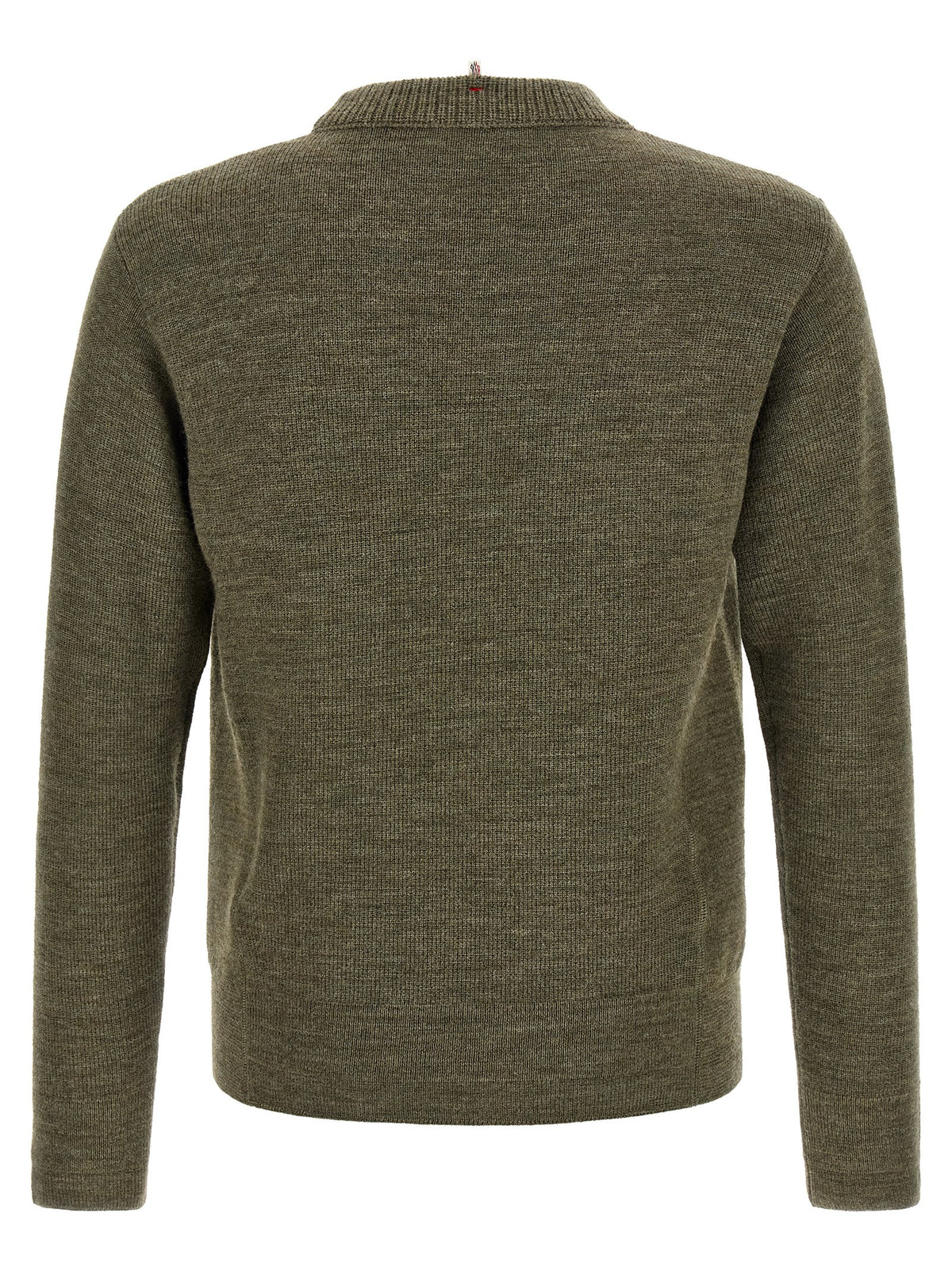 Moncler Grenoble Zweifarbige Strickjacke aus Wolle