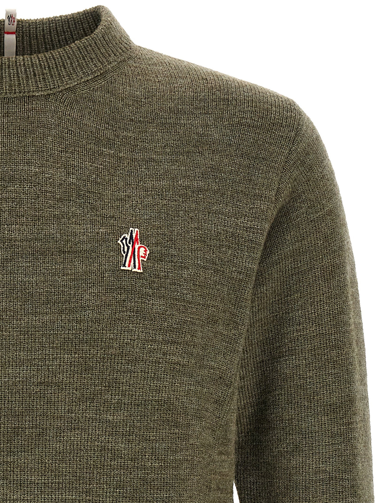 Moncler Grenoble Zweifarbige Strickjacke aus Wolle