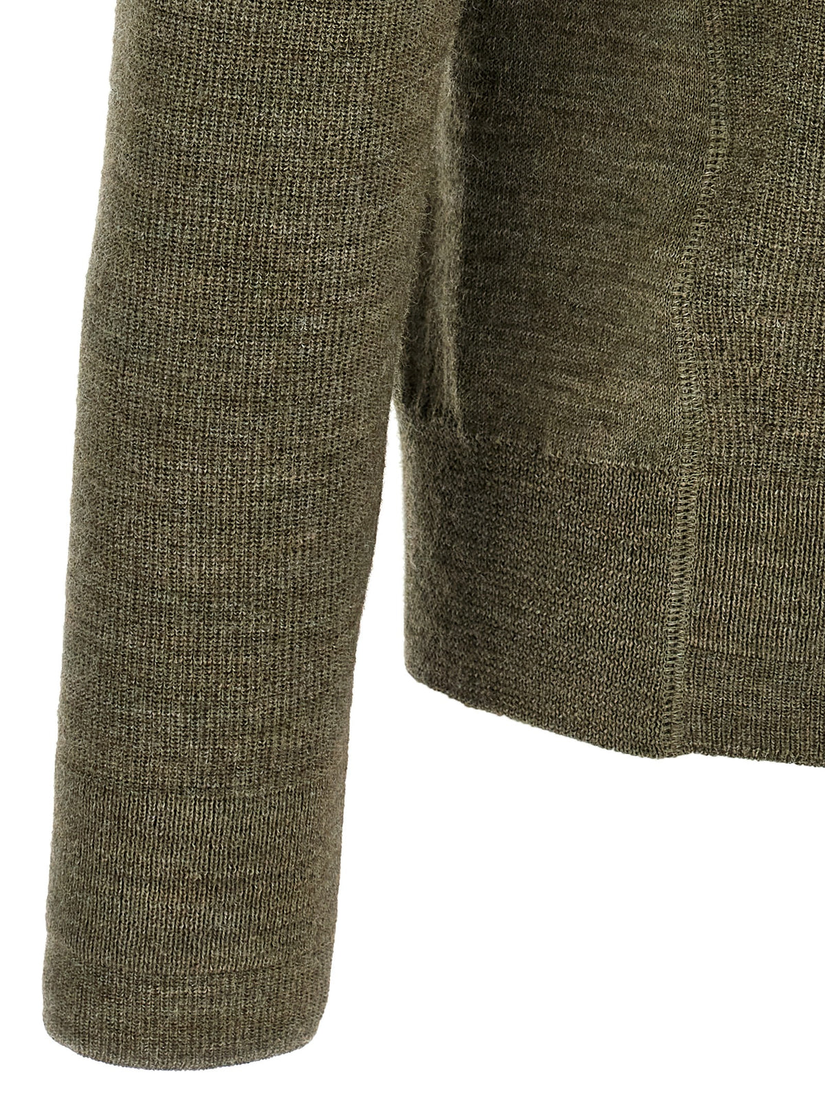 Moncler Grenoble Zweifarbige Strickjacke aus Wolle