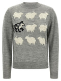 Max Mara Graue Strickjacke