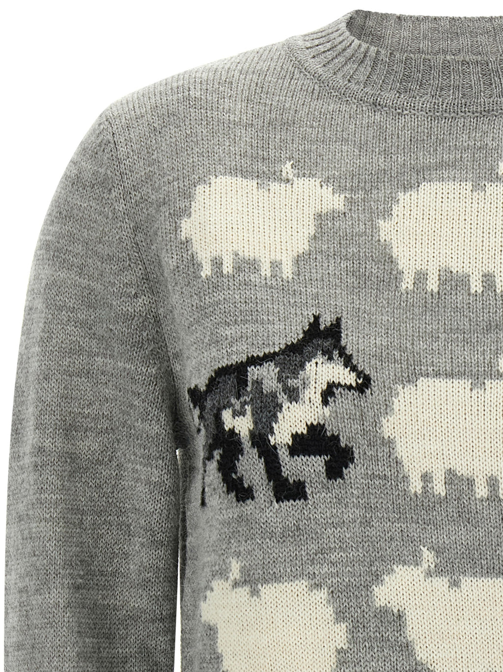 Max Mara Graue Strickjacke