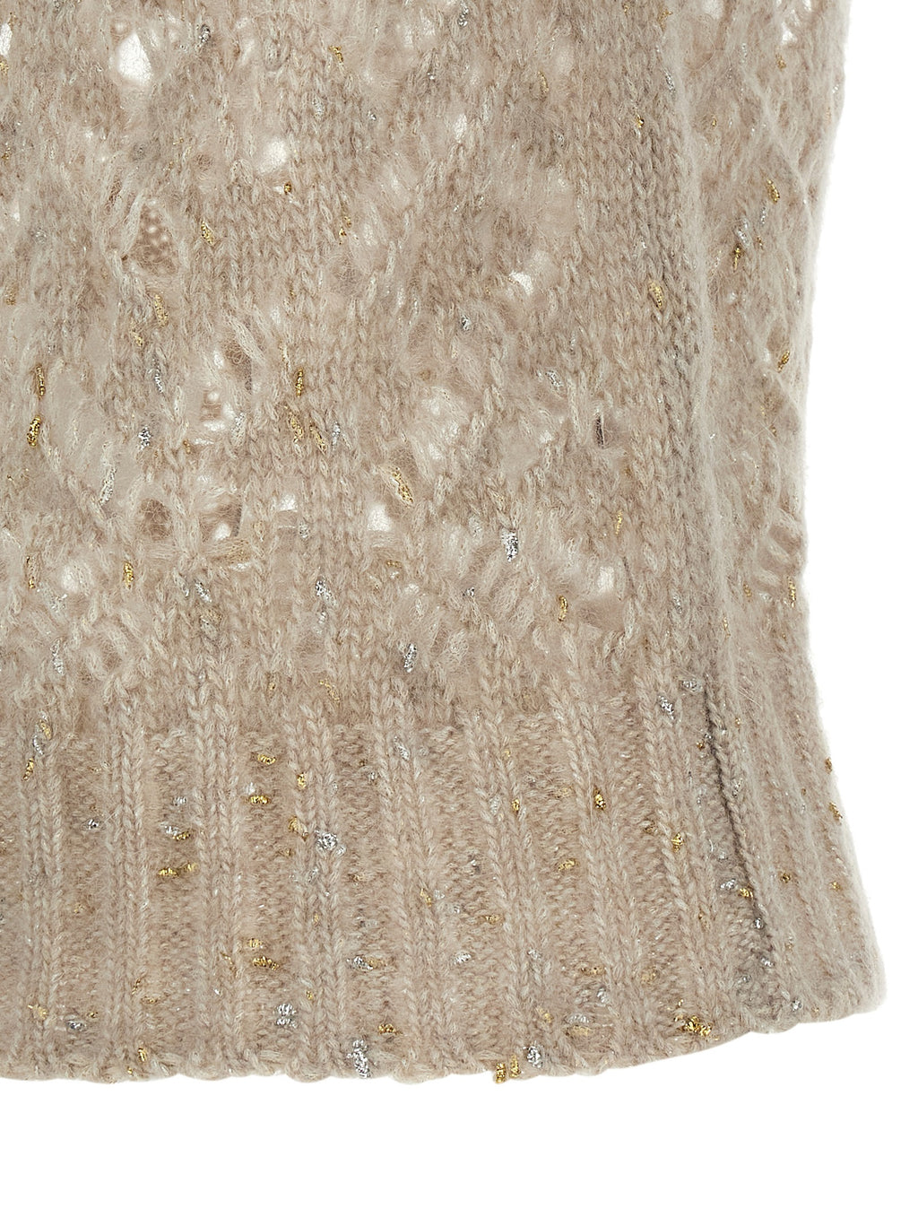 Max Mara Beige Weste aus Leder