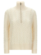 Max Mara Weiße Strickjacke aus Wolle