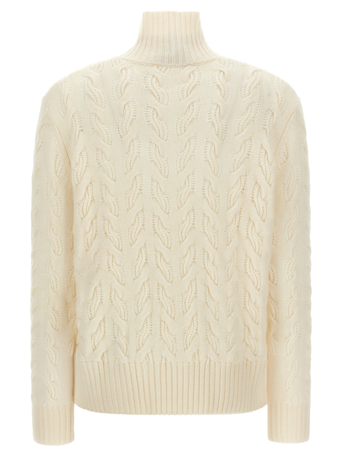 Max Mara Weiße Strickjacke aus Wolle