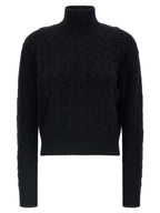 Max Mara Schwarze Strickjacke aus Wolle