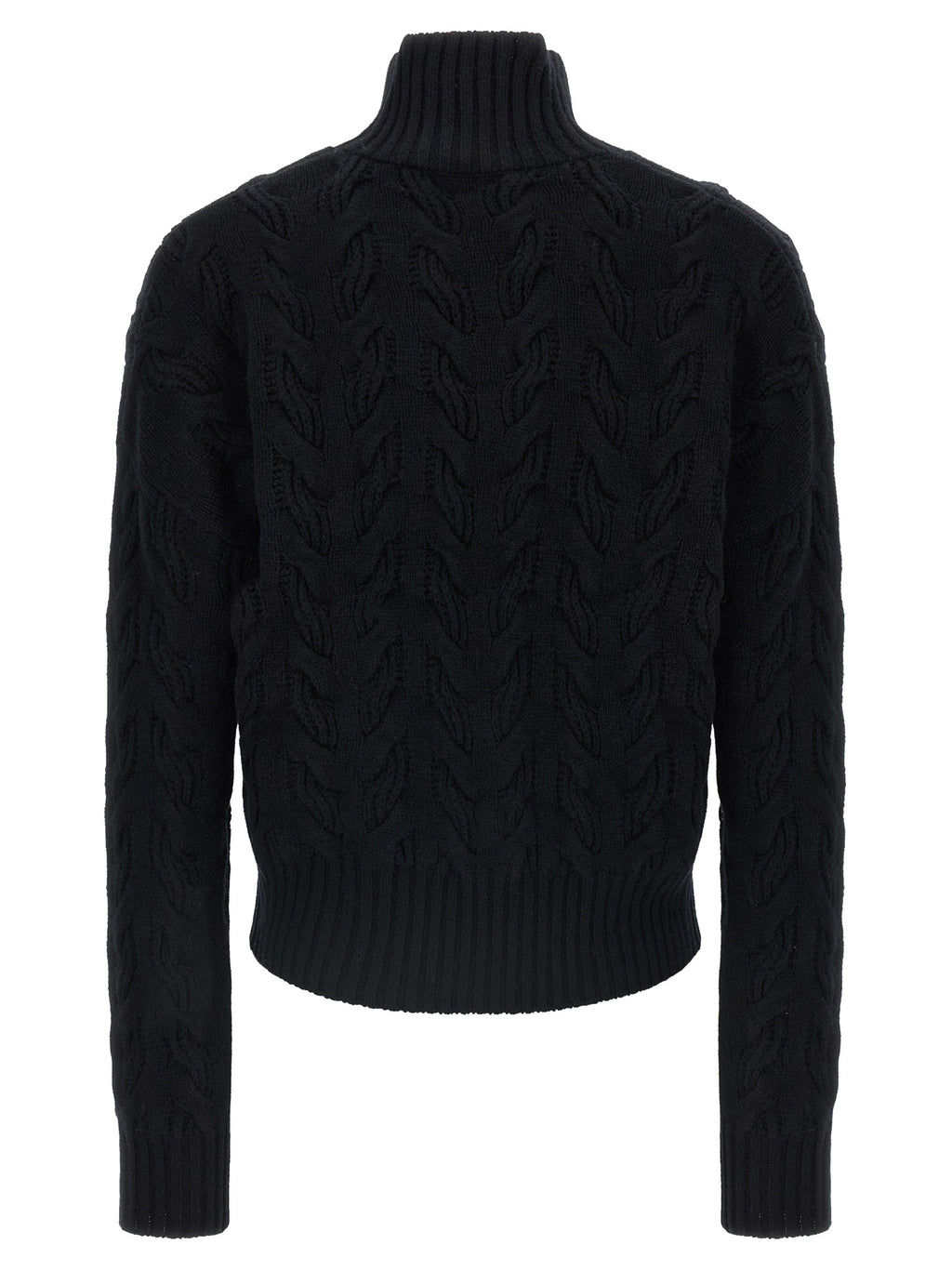 Max Mara Schwarze Strickjacke aus Wolle