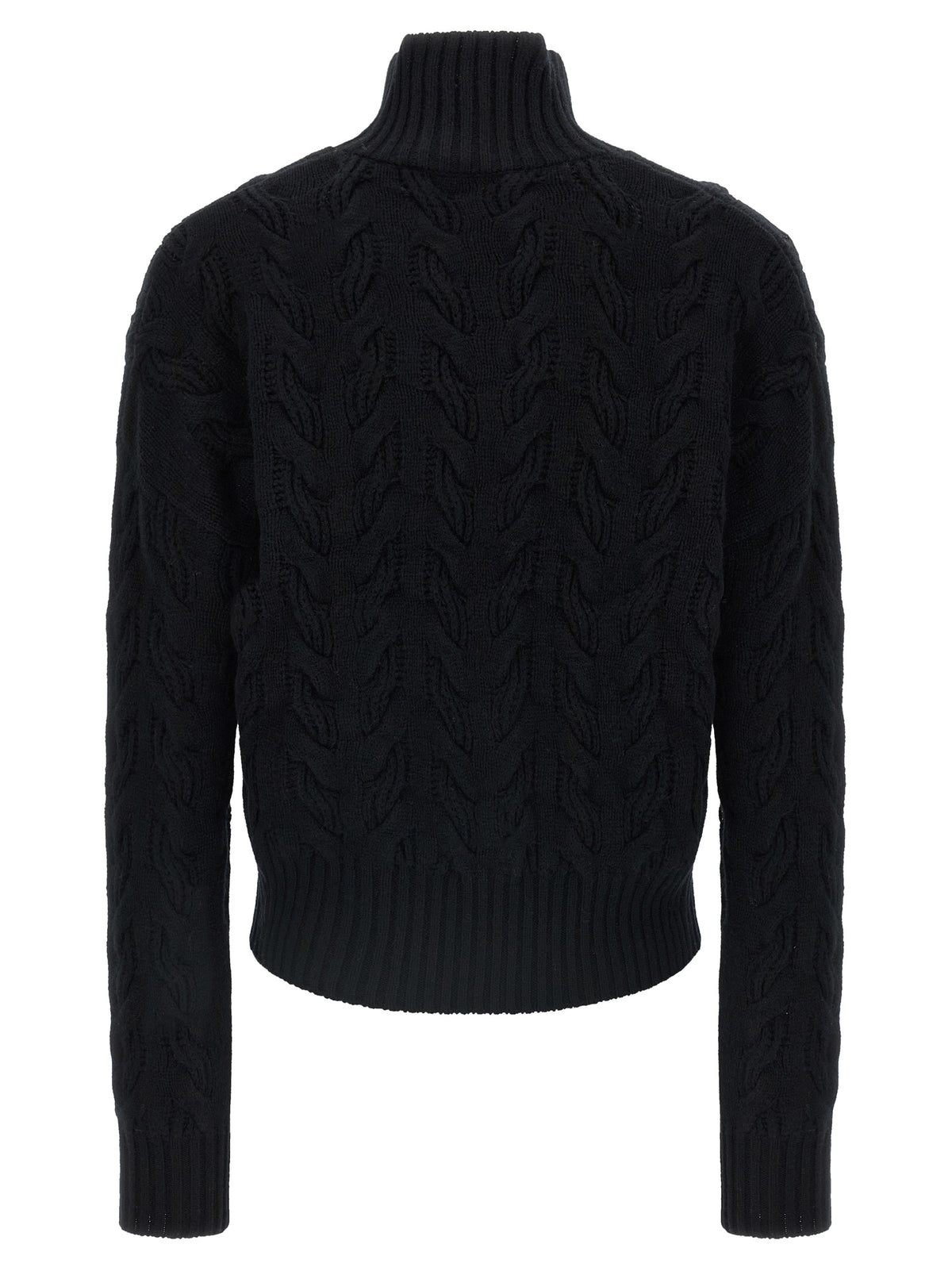 Max Mara Schwarze Strickjacke aus Wolle