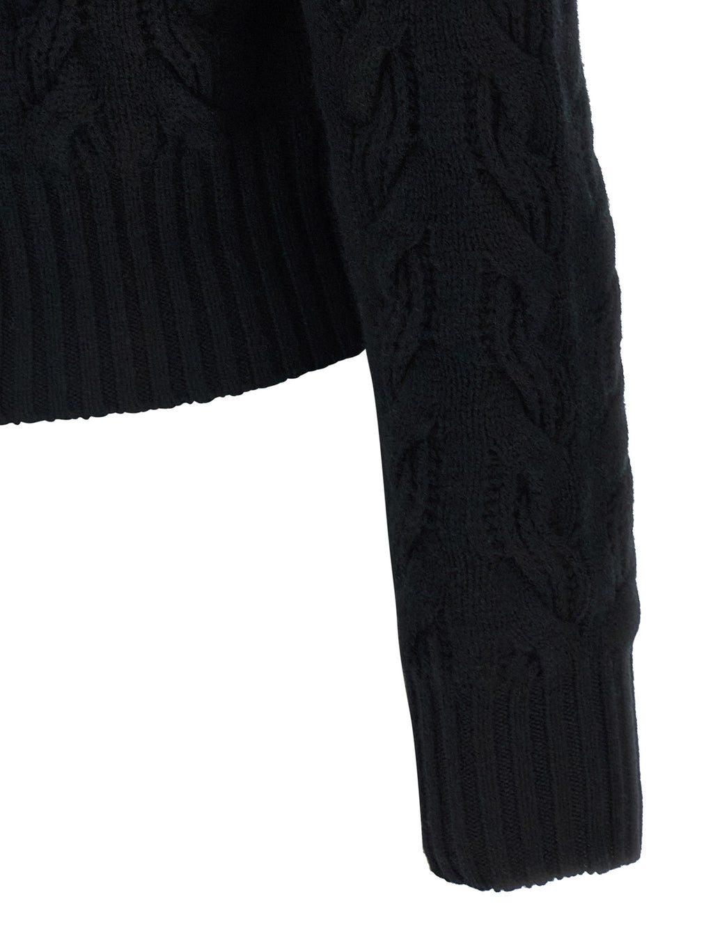 Max Mara Schwarze Strickjacke aus Wolle