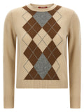 Max Mara Beige Strickjacke aus Wolle