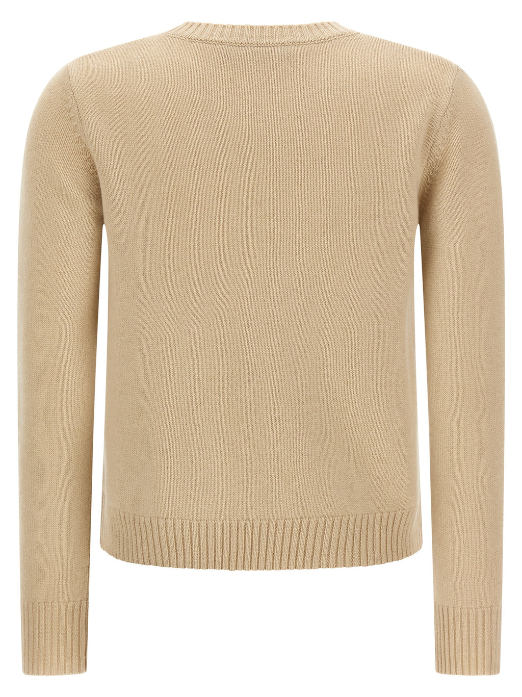 Max Mara Beige Strickjacke aus Wolle