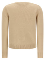 Max Mara Beige Strickjacke aus Wolle