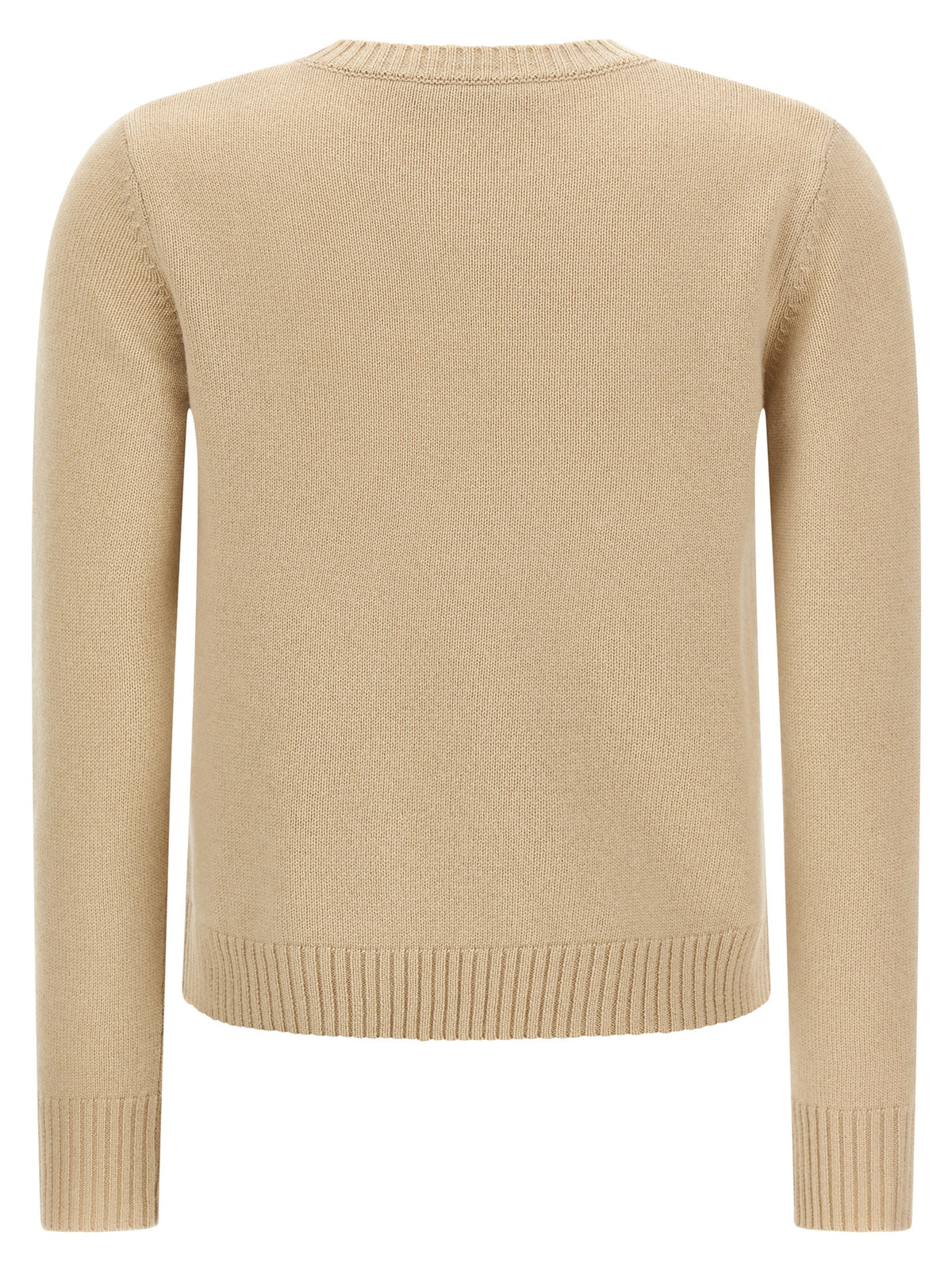 Max Mara Beige Strickjacke aus Wolle
