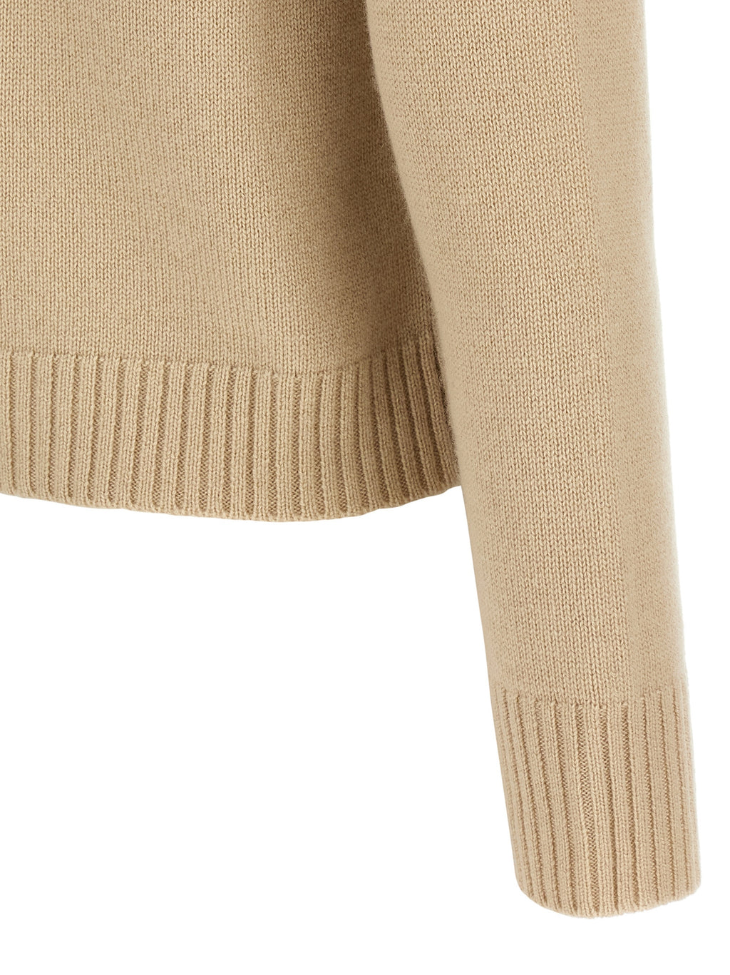 Max Mara Beige Strickjacke aus Wolle