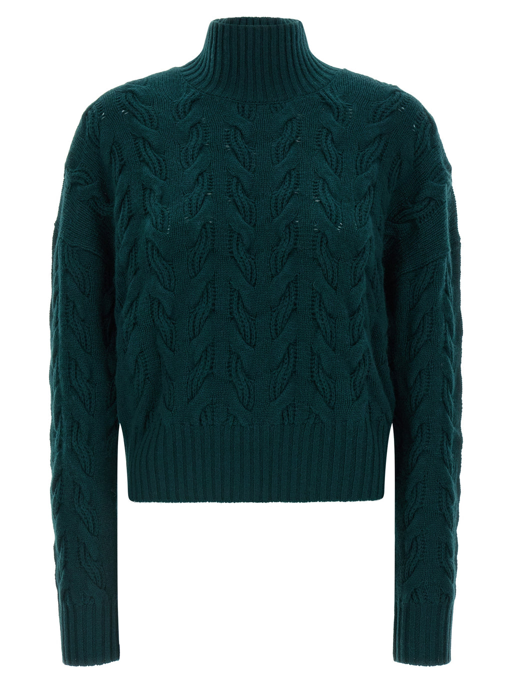 Max Mara Zweifarbige Strickjacke aus Wolle