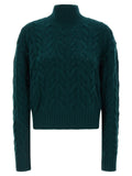 Max Mara Zweifarbige Strickjacke aus Wolle