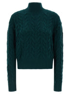 Max Mara Zweifarbige Strickjacke aus Wolle
