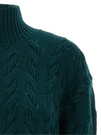 Max Mara Zweifarbige Strickjacke aus Wolle