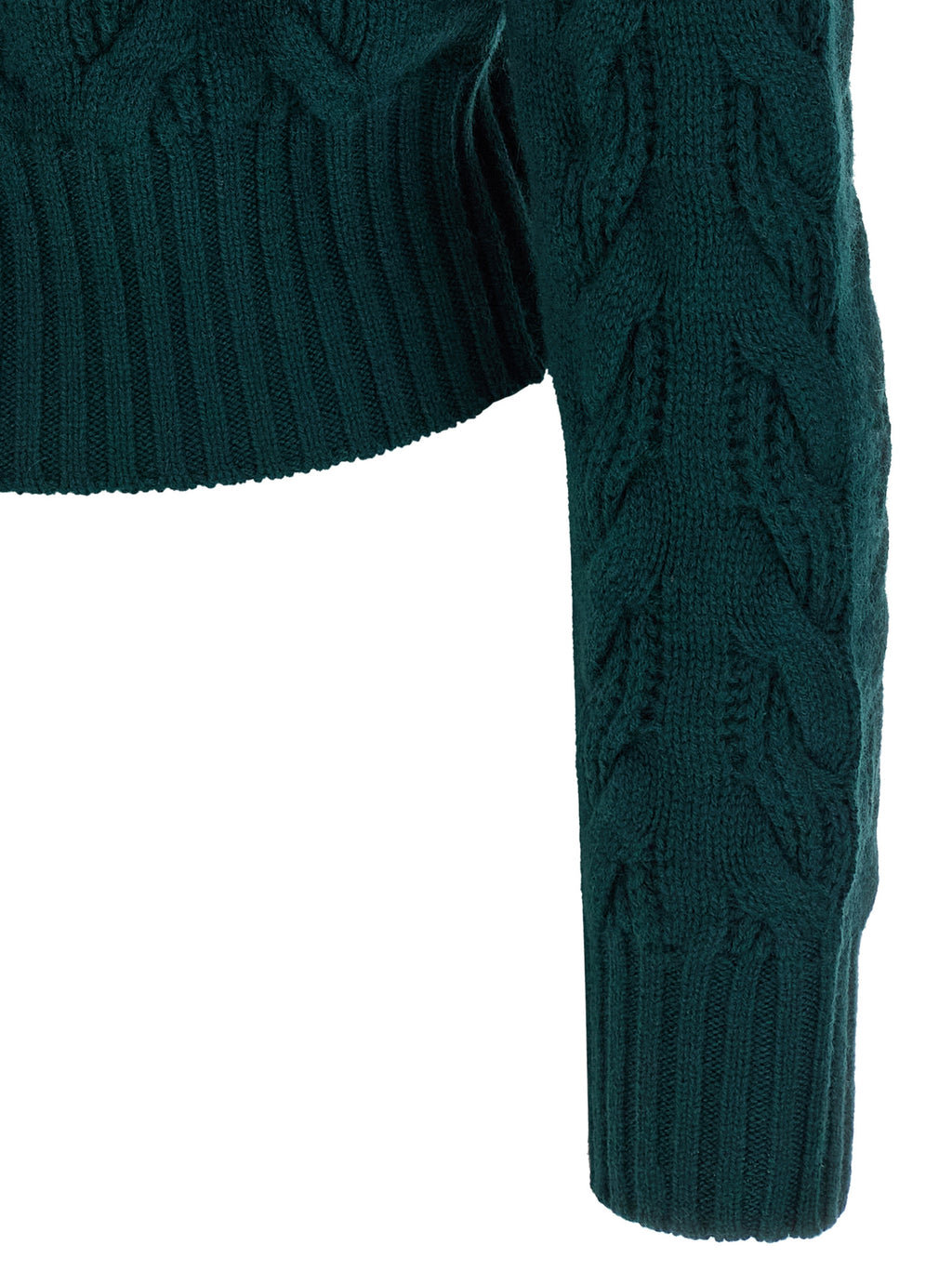 Max Mara Zweifarbige Strickjacke aus Wolle