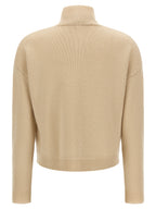 Max Mara Beige Strickjacke aus Wolle