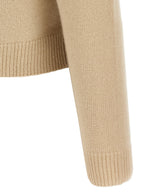 Max Mara Beige Strickjacke aus Wolle