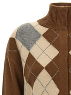 Max Mara Braune Strickjacke aus Wolle