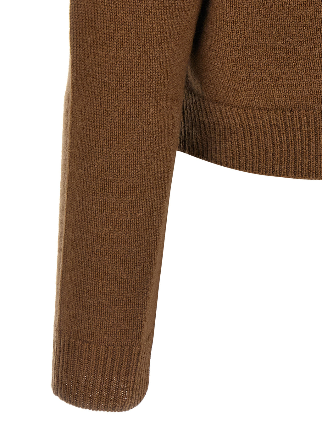 Max Mara Braune Strickjacke aus Wolle