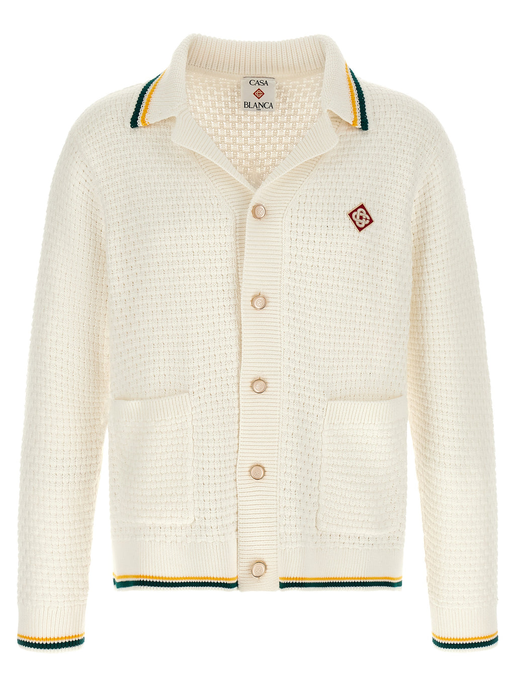 Casablanca Weiße Strickjacke