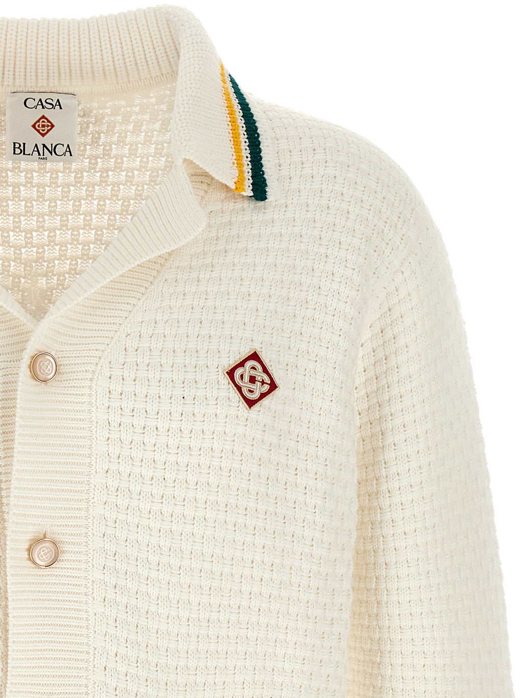 Casablanca Weiße Strickjacke